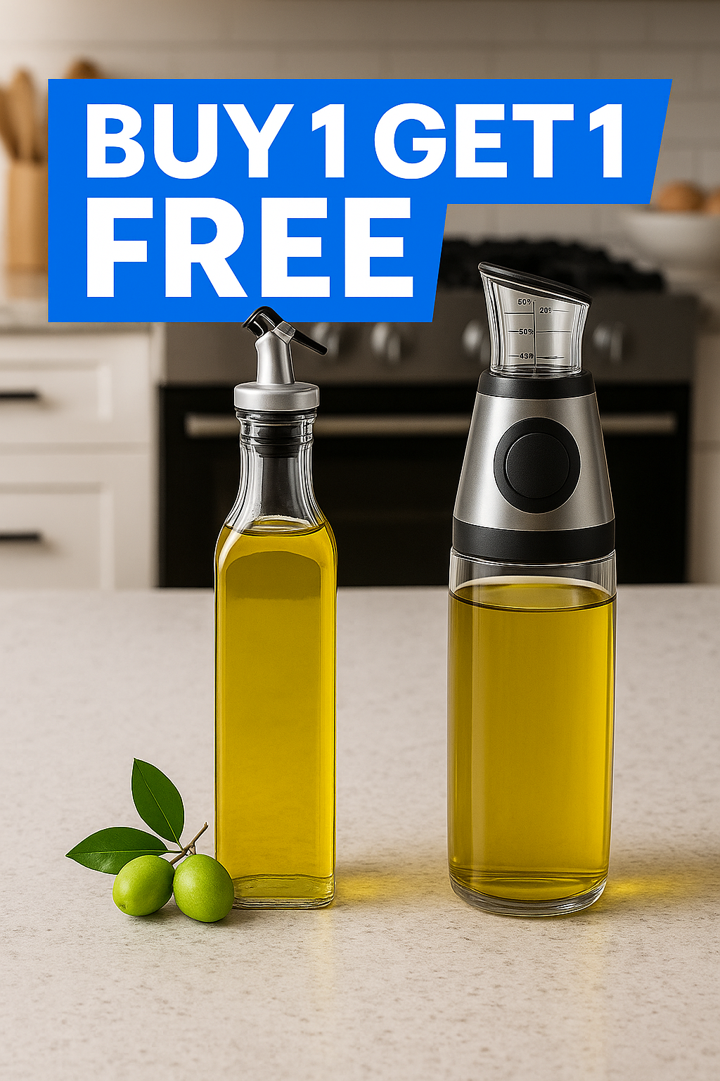 Glass Oil Dispenser 🔥BUY 1 GET 1 FREE💫
